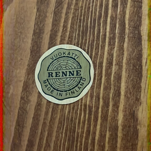 Unique Vintage Hand Painted Rustic Wooden Covered Pot - Made in Finland - Picture 8 of 8